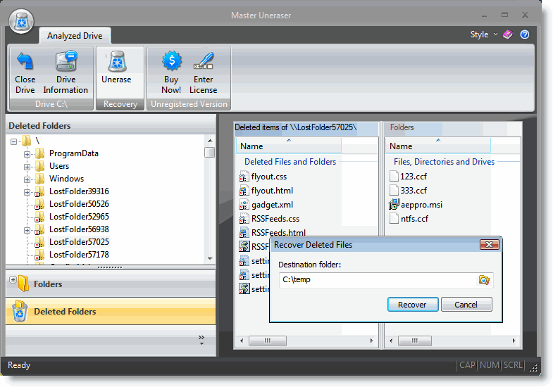 Master Uneraser 1.21 screenshot